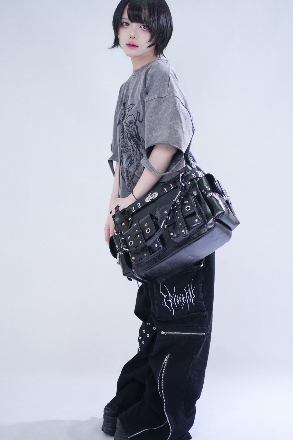 2-Way Multi-Pocket Crossbody Bag With Detachable Strap