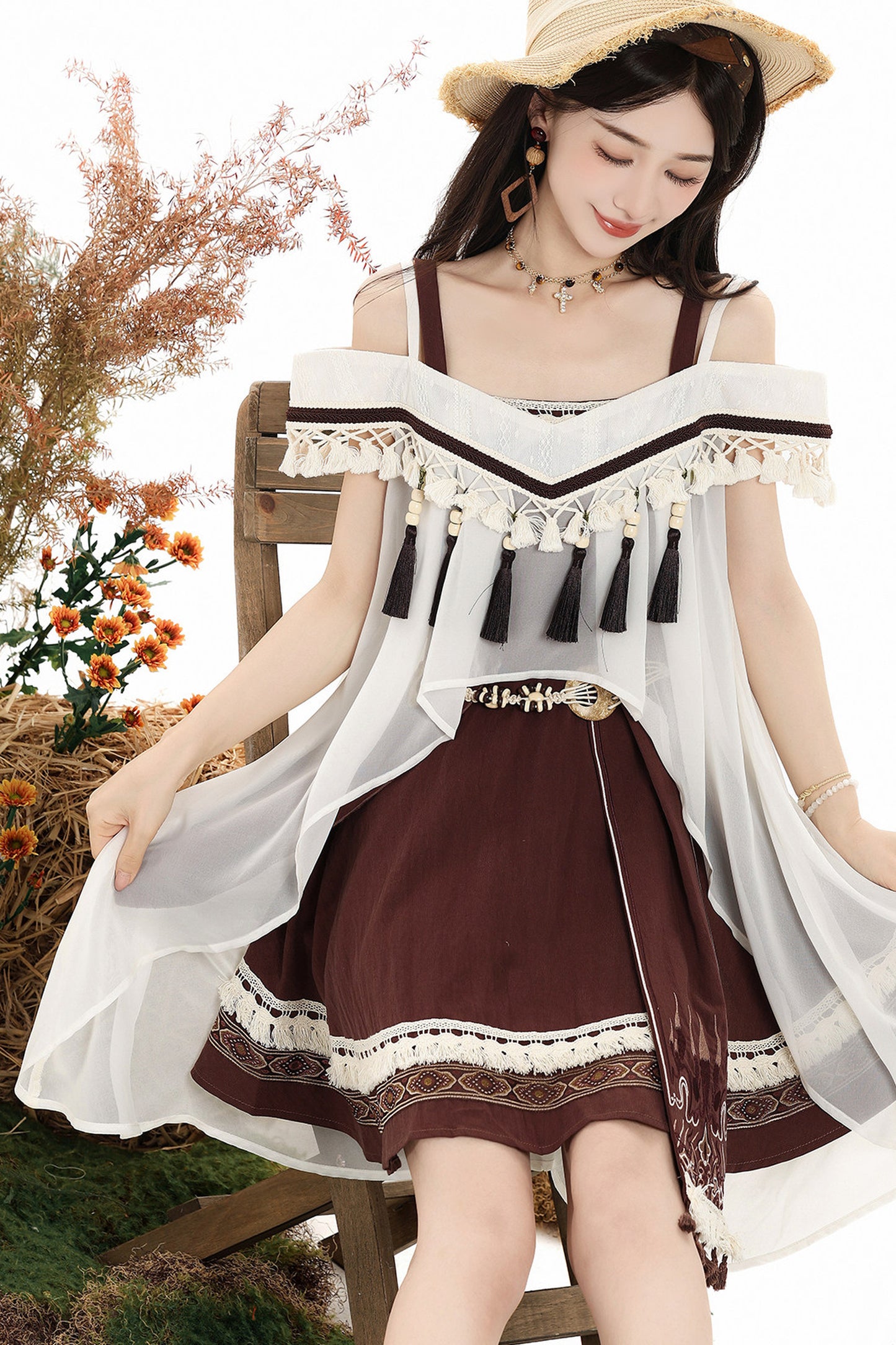 Uncharted Wasteland Lolita Dress+ Shawl