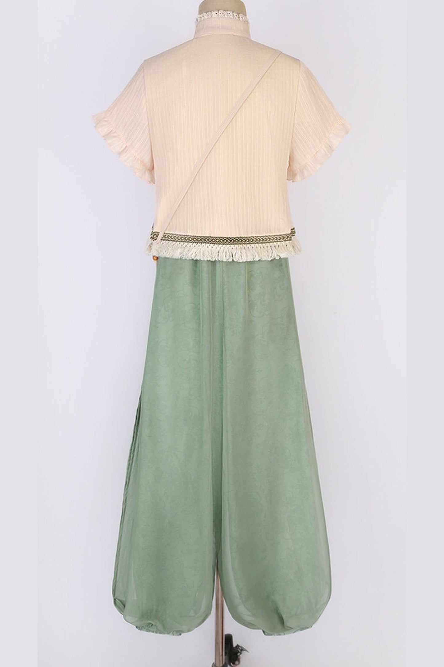 Chinese-Style Top & Balloon Pants Set-Up