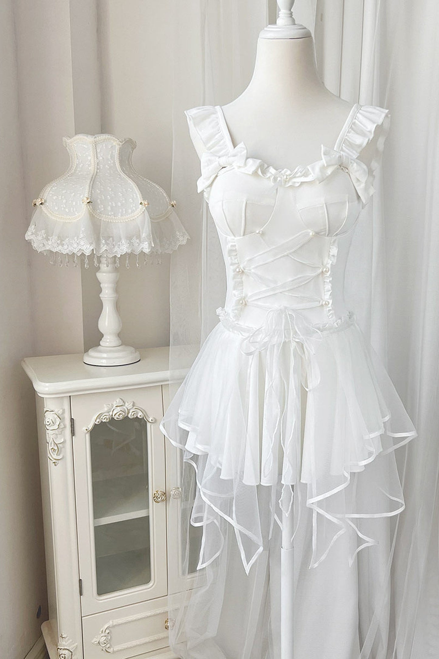 Sweet Romantic Skirted One-Piece Swimsuit