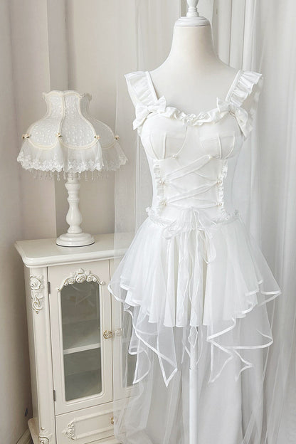 Sweet Romantic Skirted One-Piece Swimsuit