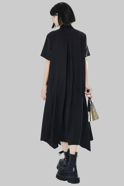 Gold Thread Embroidered Patchwork Dress