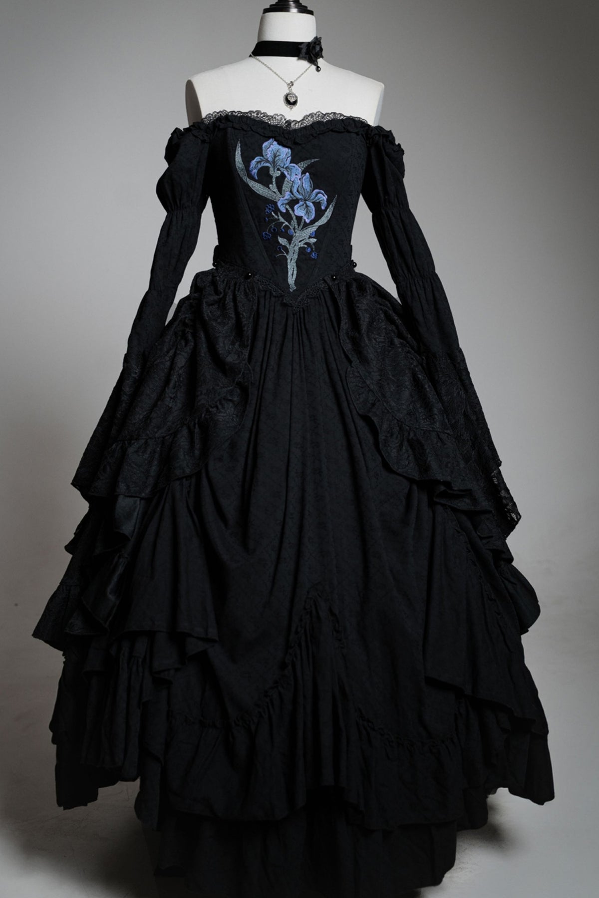 Gothic Embroidered Lolita Dress Set