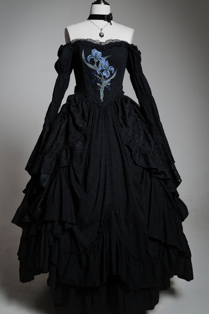 Gothic Embroidered Lolita Dress Set