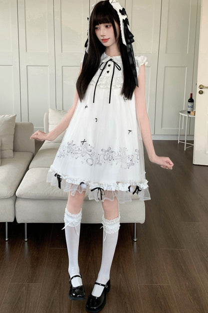 月うさぎプリンセスドールワンピース