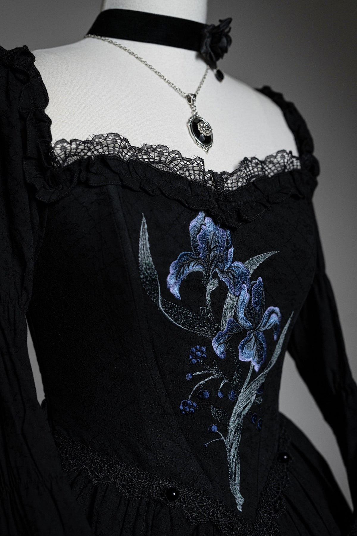 Gothic Embroidered Lolita Dress Set