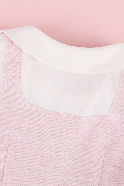 Conjunto de camisa con estampado de conejo y pantalones bombacho grises