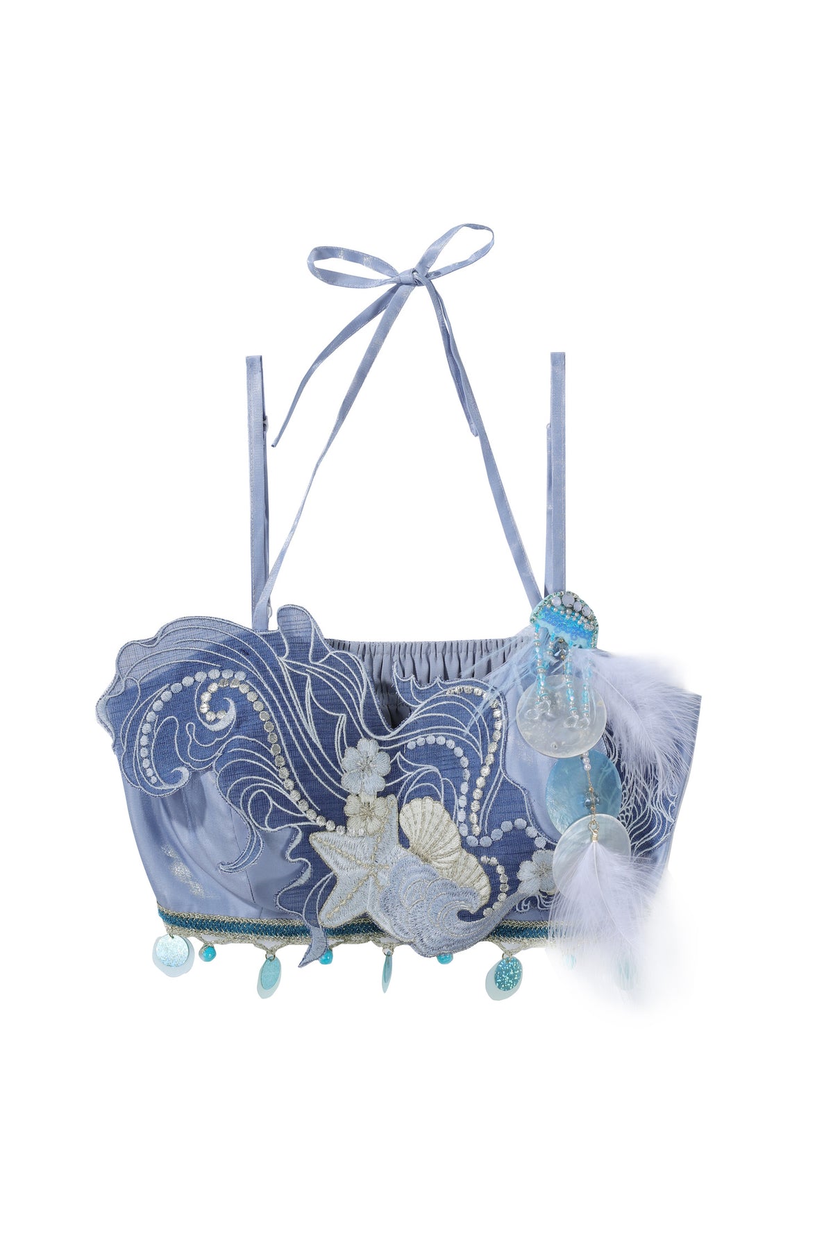 Exotic Mermaid Princess Hanfu Skirt and Camisole Set-Up