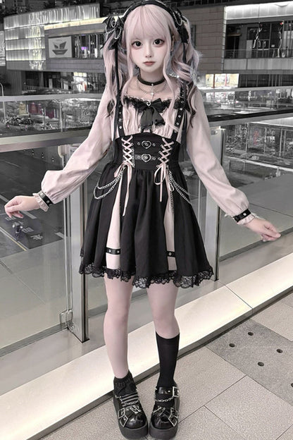Heart Lock Long Sleeve Dress