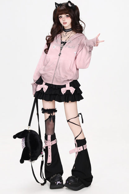 Short Star Zipper Jacket