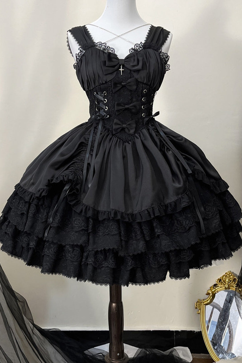 Gothic Jsk Suspender Dress Set