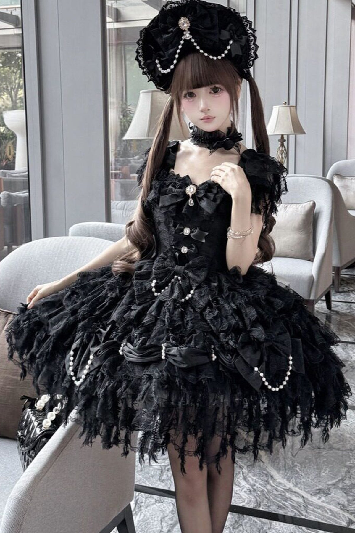 Lolita Hochzeits-JSK-Trägerkleid