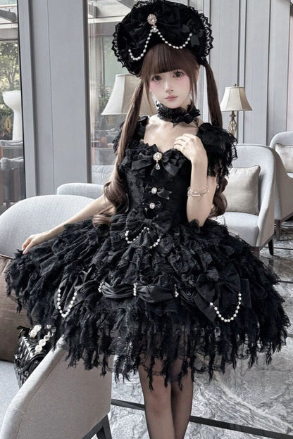 Lolita Hochzeits-JSK-Trägerkleid