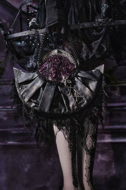 Gothic Crystal Tassel Handheld Shoulder Bag