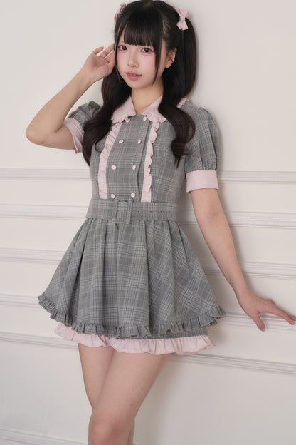 Ryousangata-Idolkleid mit Doppelschleife + kurze Hose