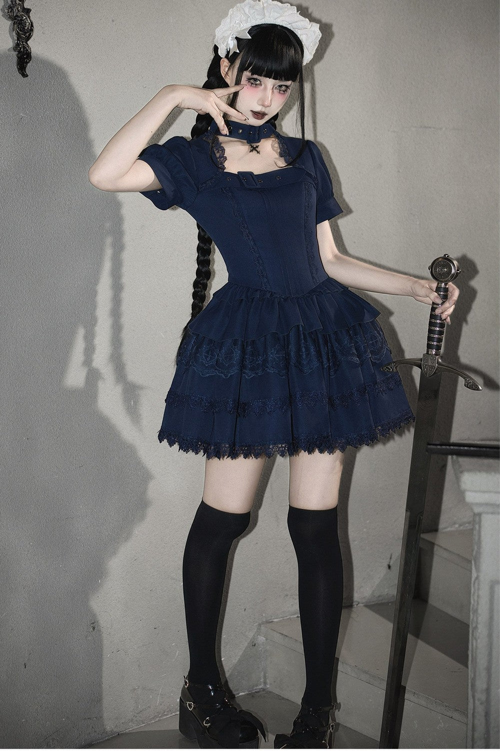 Dark Gothic Maid Lolita Set
