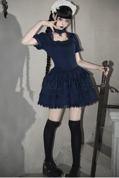 Dark Gothic Maid Lolita Set