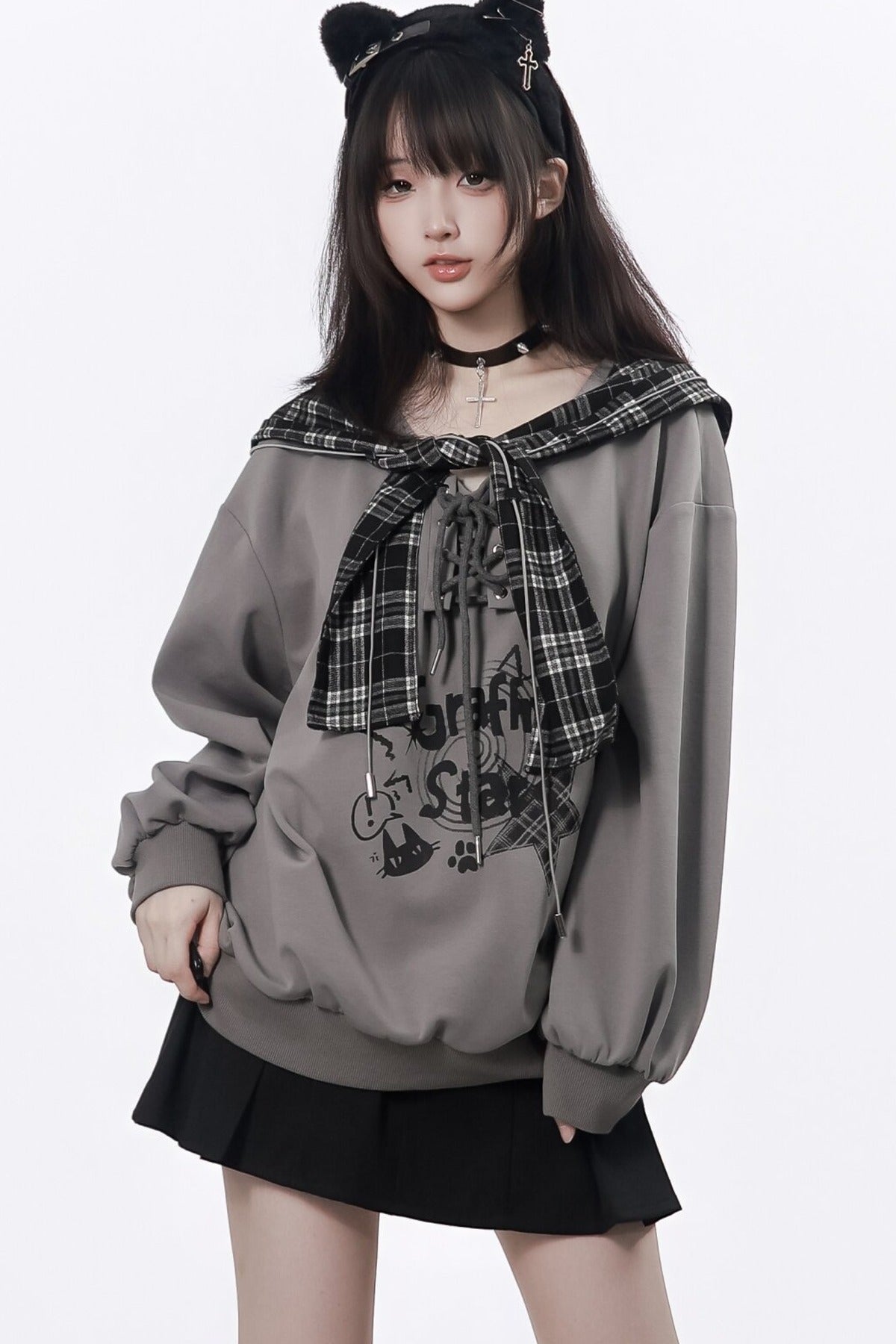 Plaid Shawl Jacket Set-Up