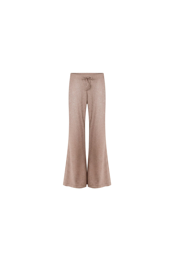 Brown Cardigan Camisole and Pants 3-Piece Set-Up