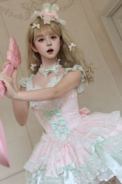 Ballet Lace Strap Dress