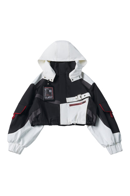 Galaxy Leap Color-Block Functional Jacket With Skirt Badge and Pants Set-Up