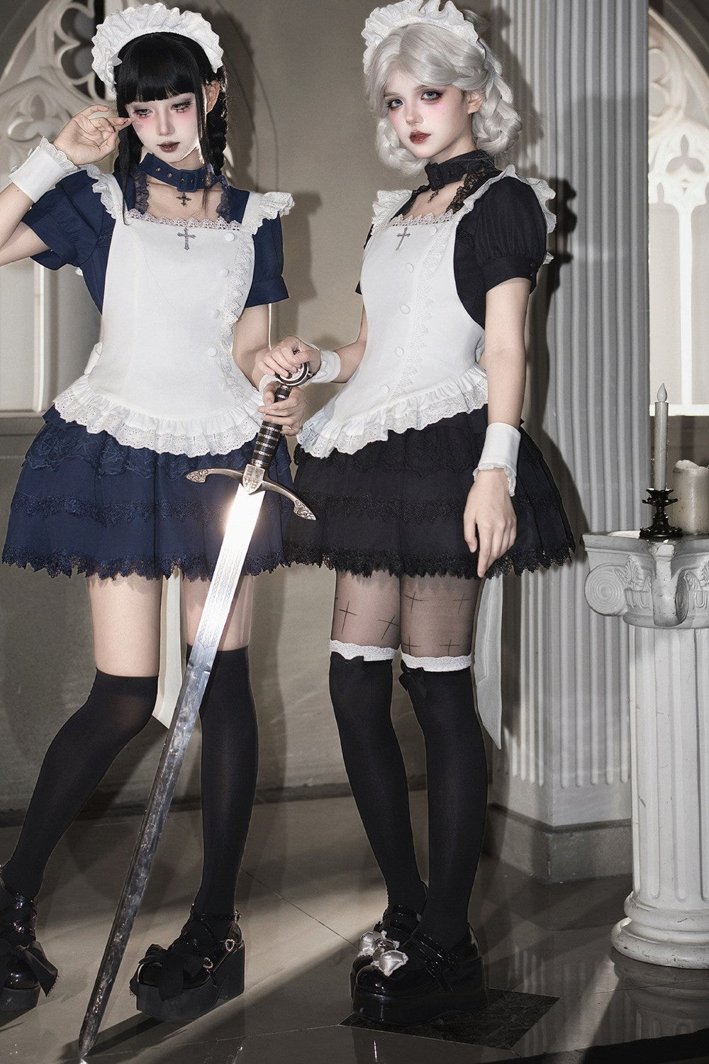 Dark Gothic Maid Lolita Set