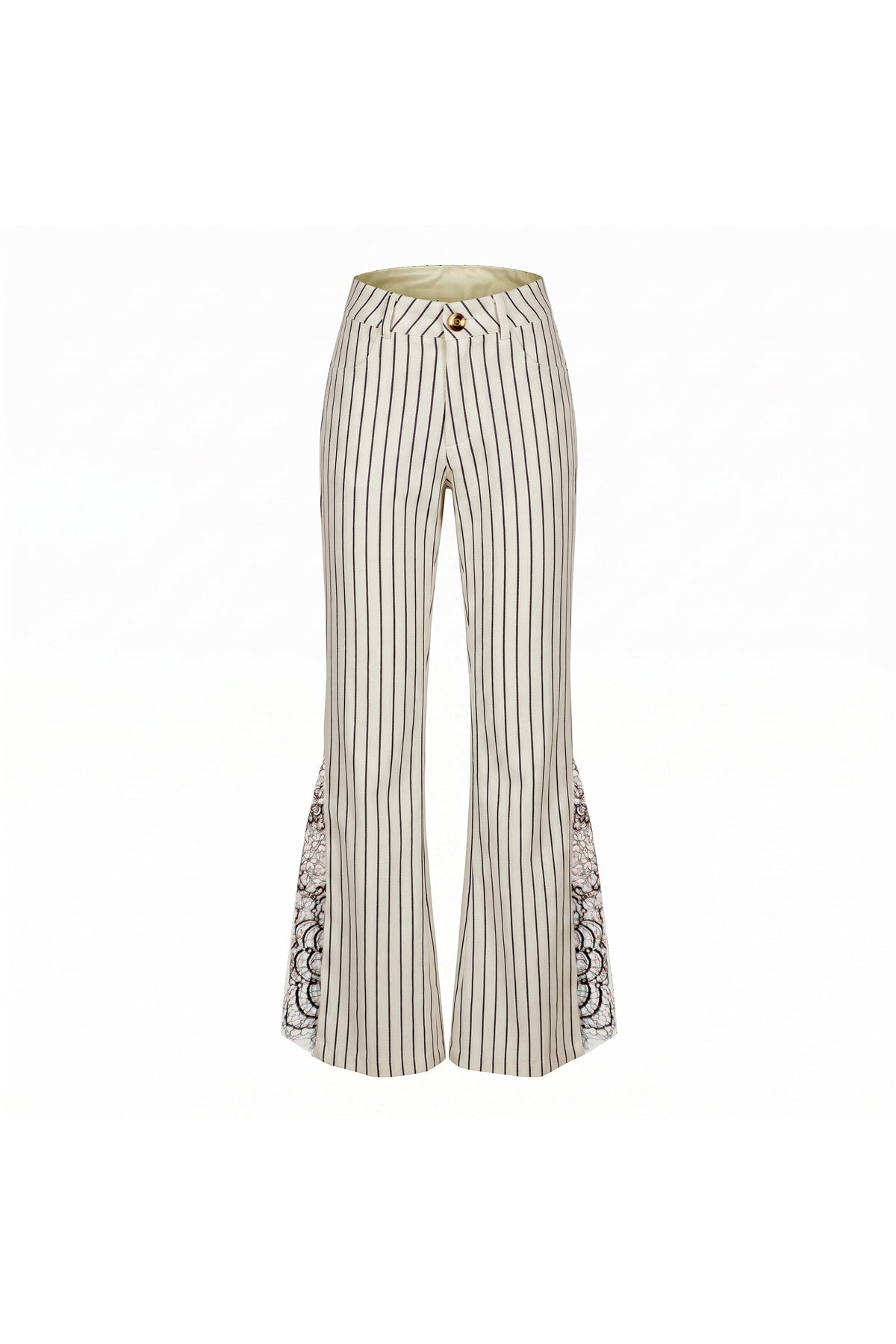 Striped Flared Suit Pants