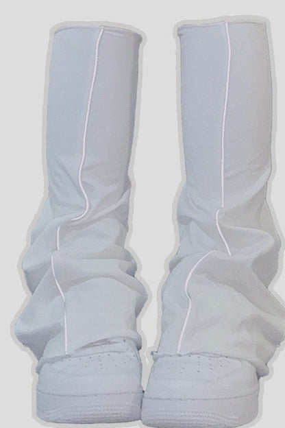 Reflective Lamb Hoof Pleated Leg Warmers
