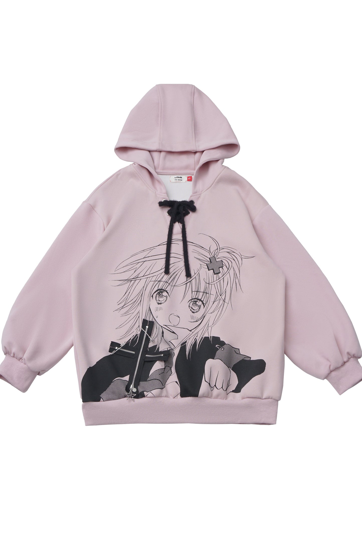 Three-Tone Tie-Dye Age-Reducing Hooded Sweatshirt