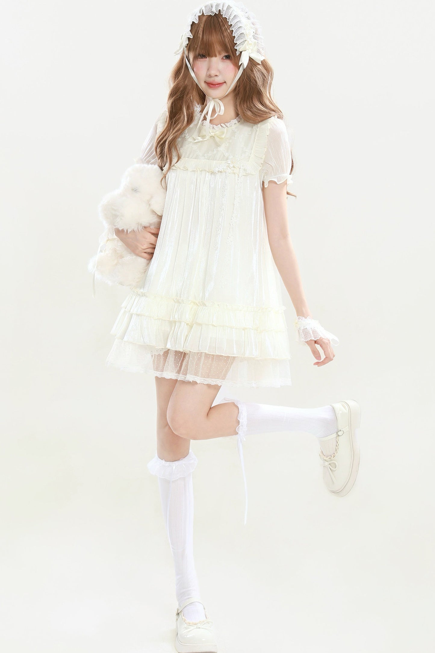 儚げ天使のレースドールワンピース