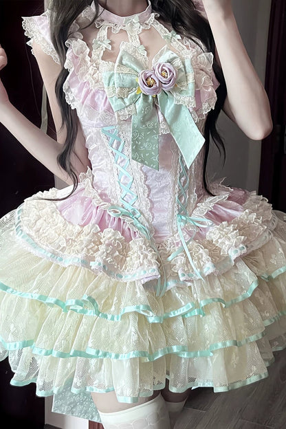 [Pre-order] Rose Ribbon Fairy Princess Dress + Accessories