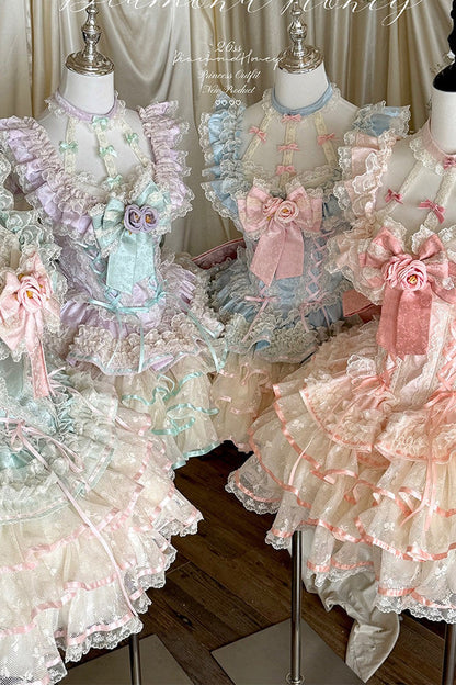 [Pre-order] Rose Ribbon Fairy Princess Dress + Accessories