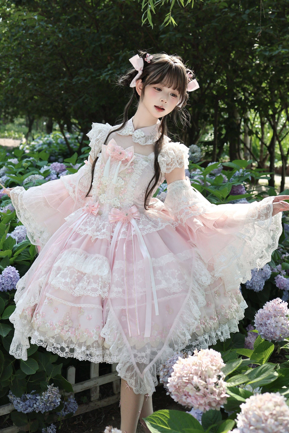 Sugar Blossom Chinese Lolita Dress
