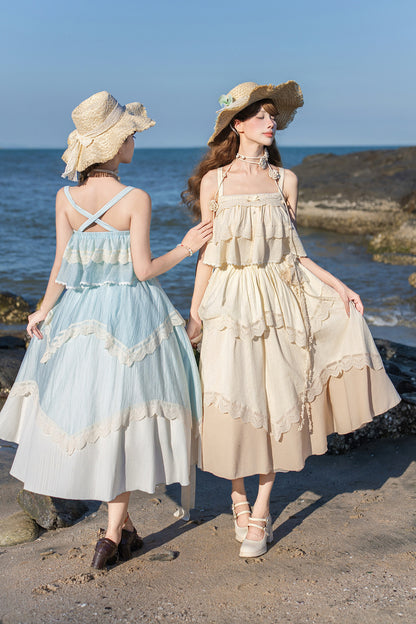 Twin Camisole And Irregular Hem Skirt Set-Up