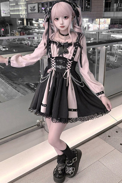 Heart Lock Long Sleeve Dress