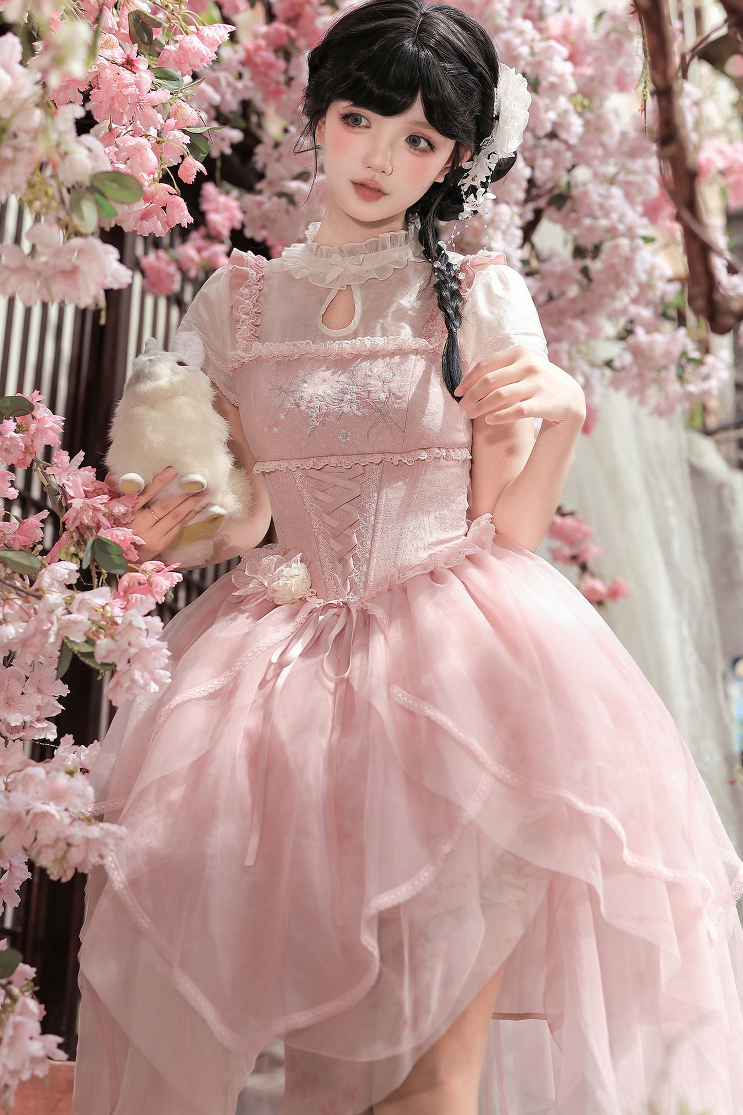 Robe de princesse chinoise romantique + accessoires