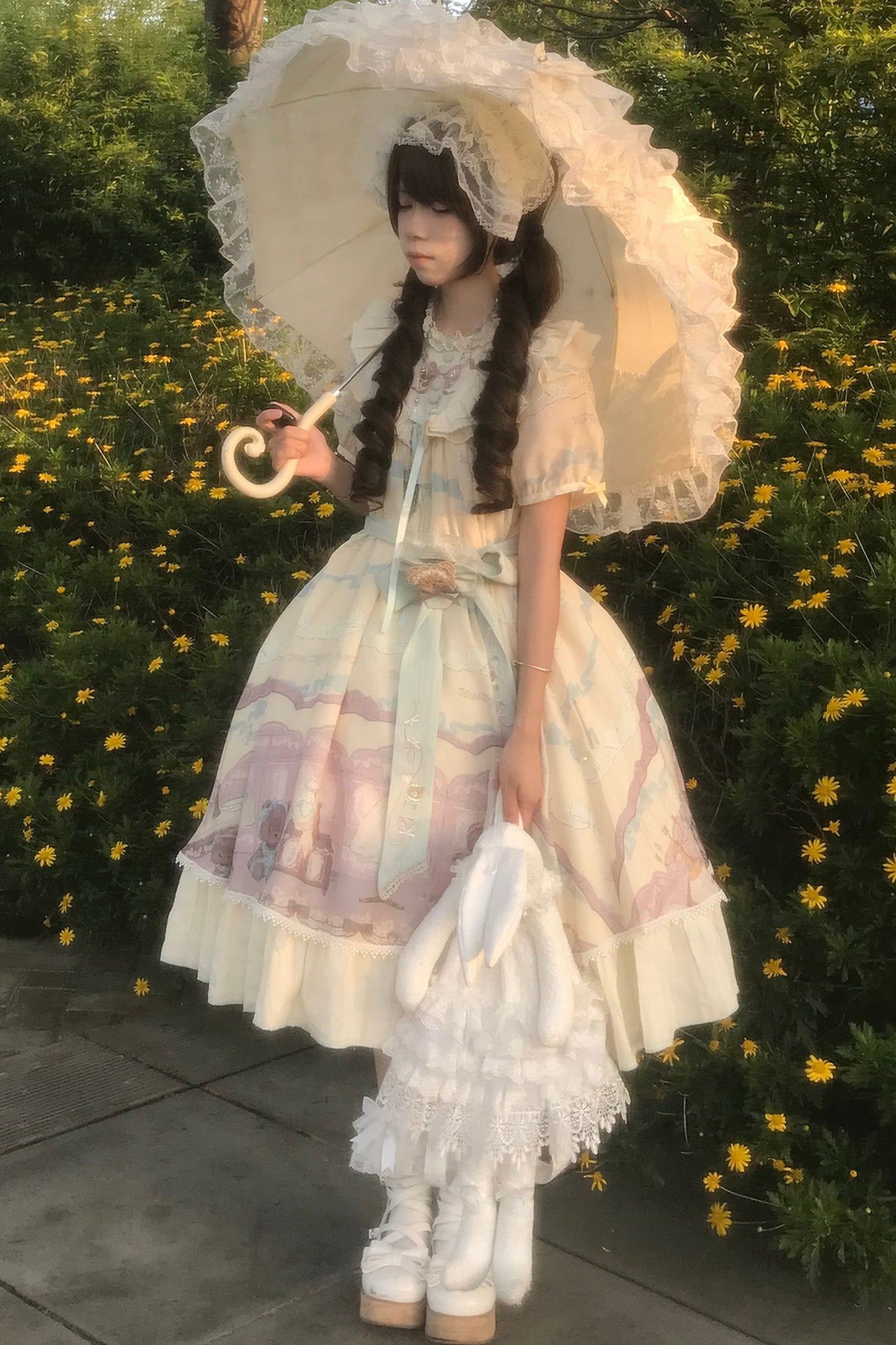 Teddy Bear Print Doll Lolita Dress