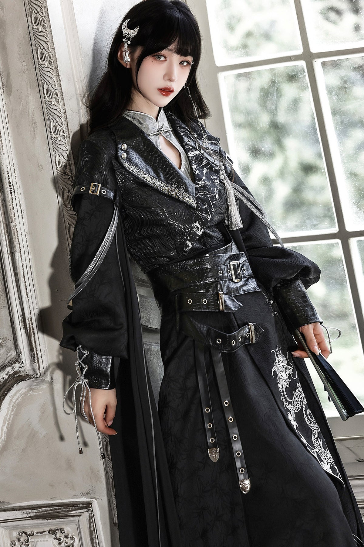 Dragon Improved Hanfu Top and Pants Set