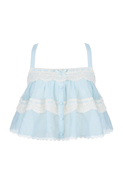 Twin Camisole And Irregular Hem Skirt Set-Up
