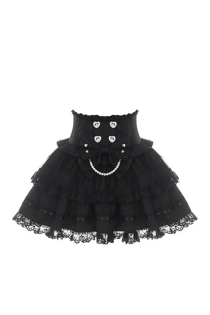 Lace Ribbon Sailor Jirai Kei Set