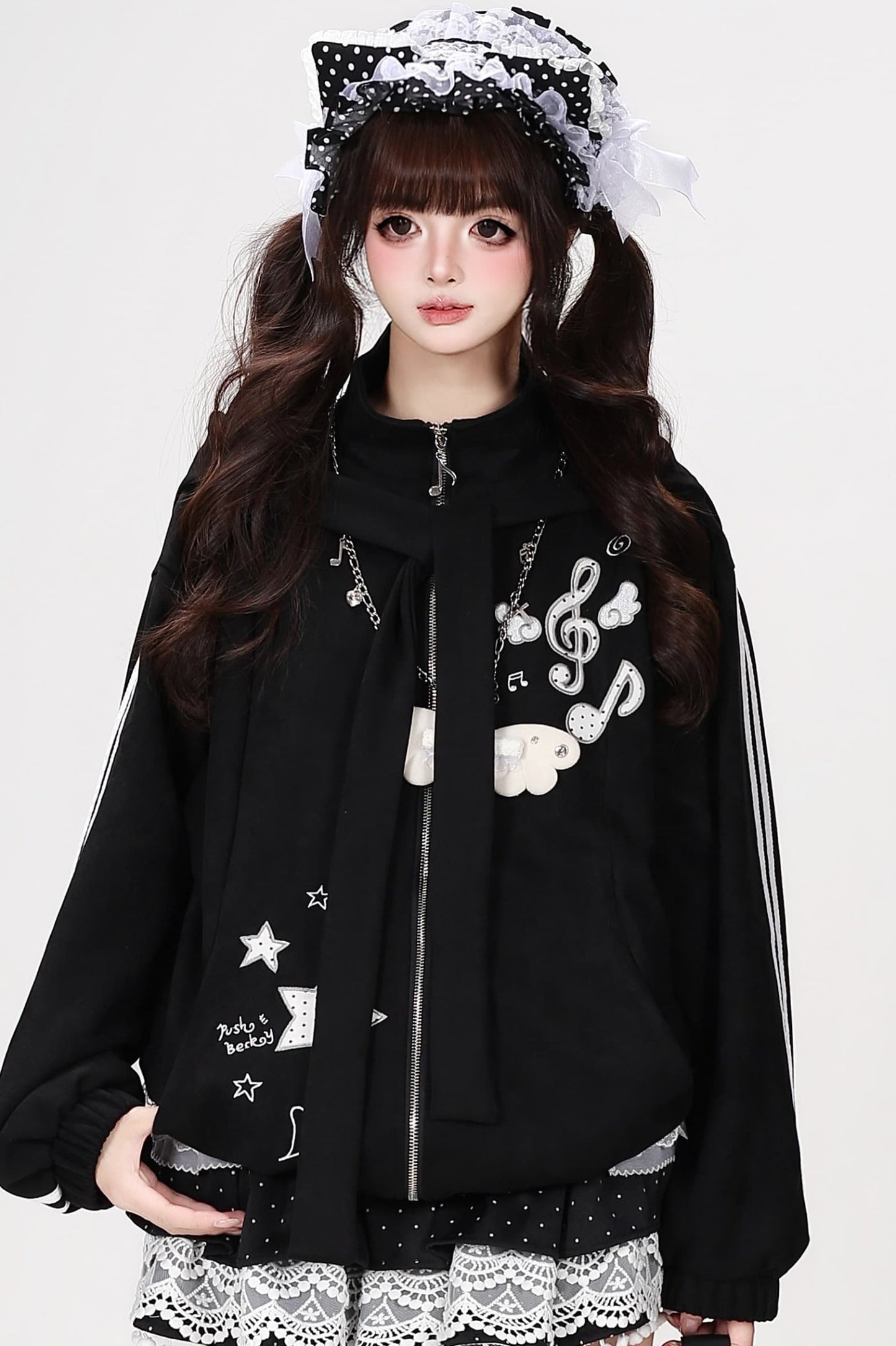 Detachable Cat Ear Faux Suede Jacket