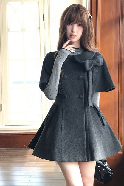 Retro Gray Cape Set