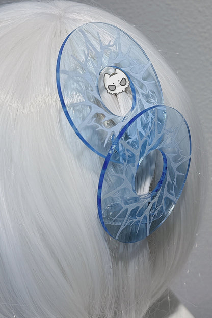 Transparent Hollow Circle Double Ponytail Hair Clip
