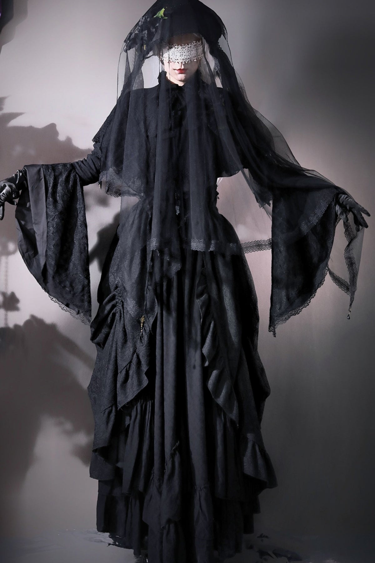 Gothic Embroidered Lolita Dress Set