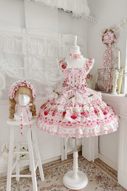 Abito Lolita Orsetto Fragola Dolce
