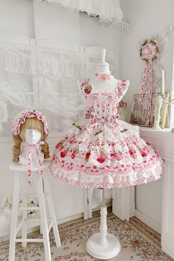 Sweet Strawberry Bear Lolita Dress