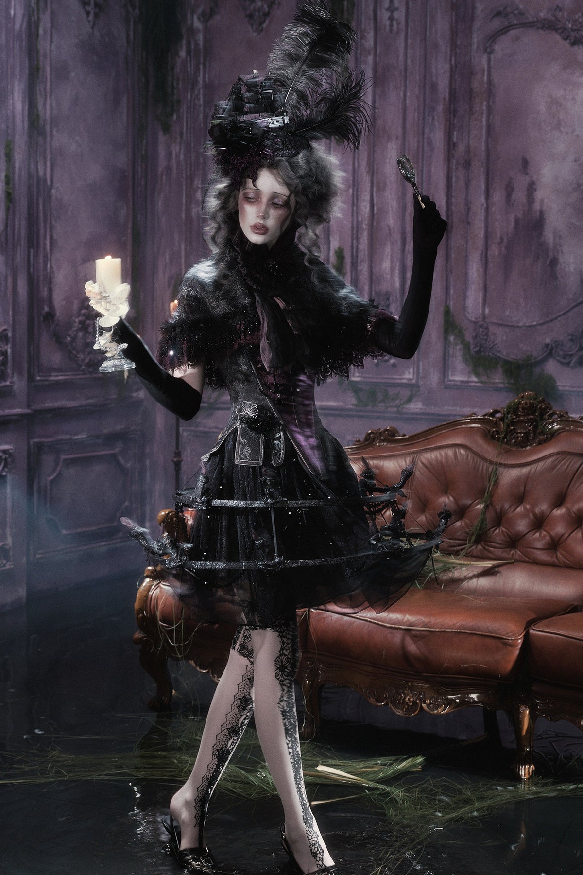 Gothic Soul-Catching Lantern Skirt