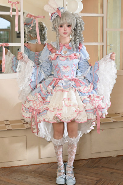 パステルうさぎ姫ロリータワンピース