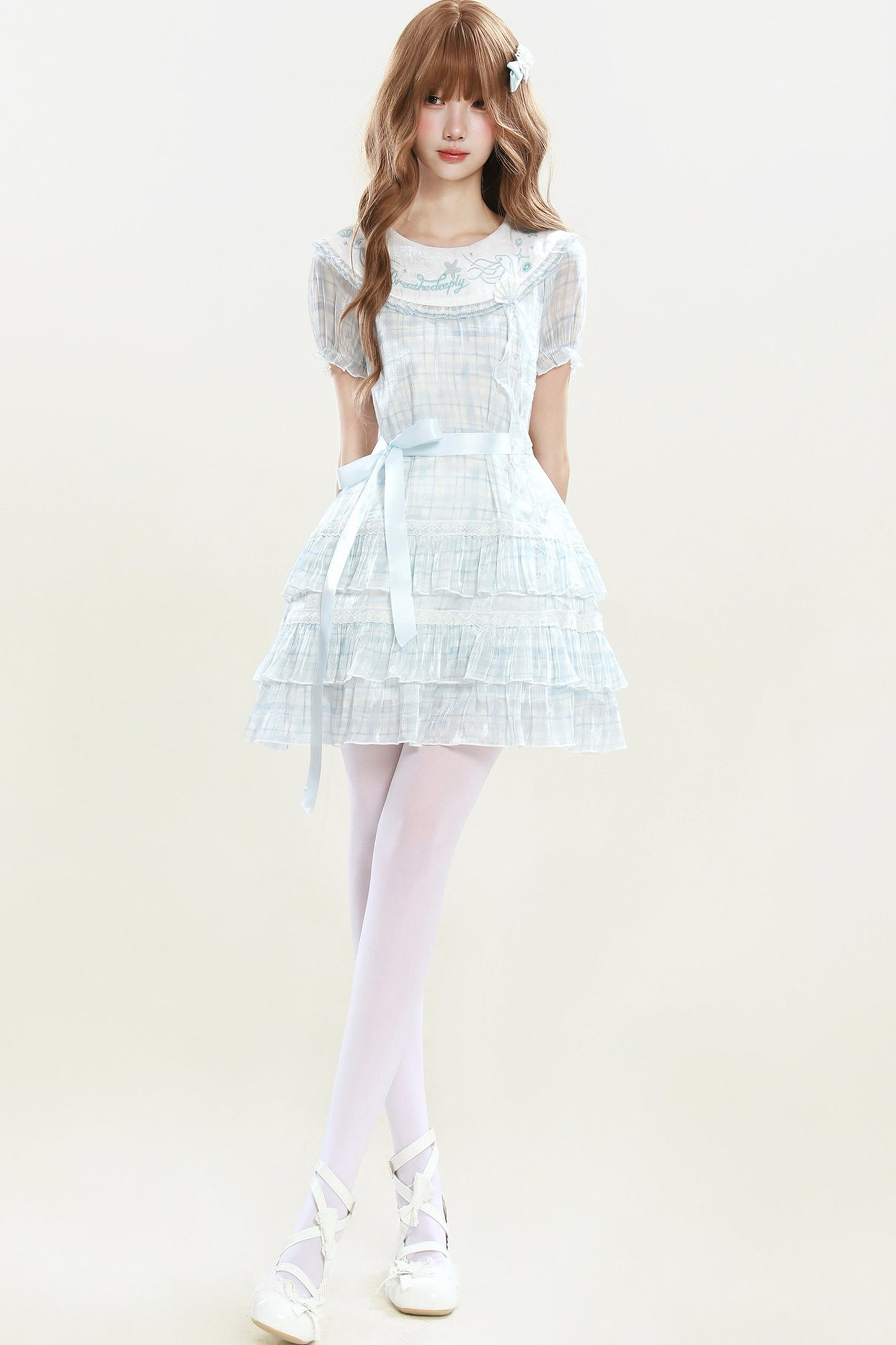 マーメイドブループリンセスフリルワンピース