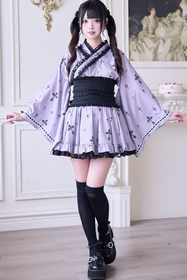 Japanese Gothic Jirai Kei Yukata Set